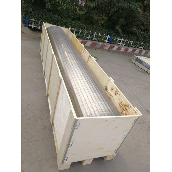 Silver Plain Weave Stress Stress Sieves Screen 585mm Slot V Type Wire