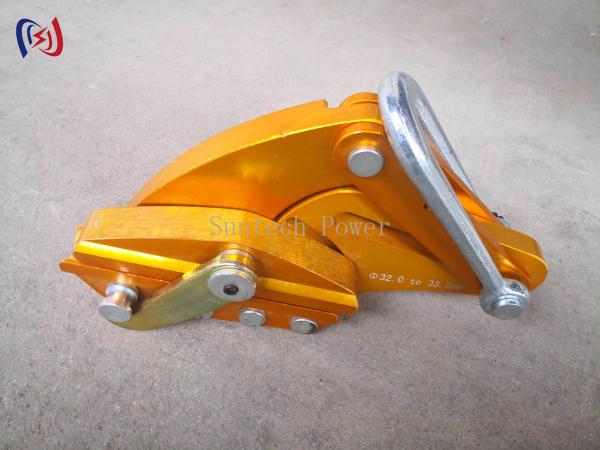 Aluminum Alloy Come Along Clamp with 7-80KN Rated Load and 14-48mm Max Open for Transmission Line Stringing