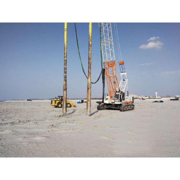 Electrical Vibroflot External Diameter 426 Mm Diameter Of The Length Work Pile 1000 To 1200 mm For Soil Compaction