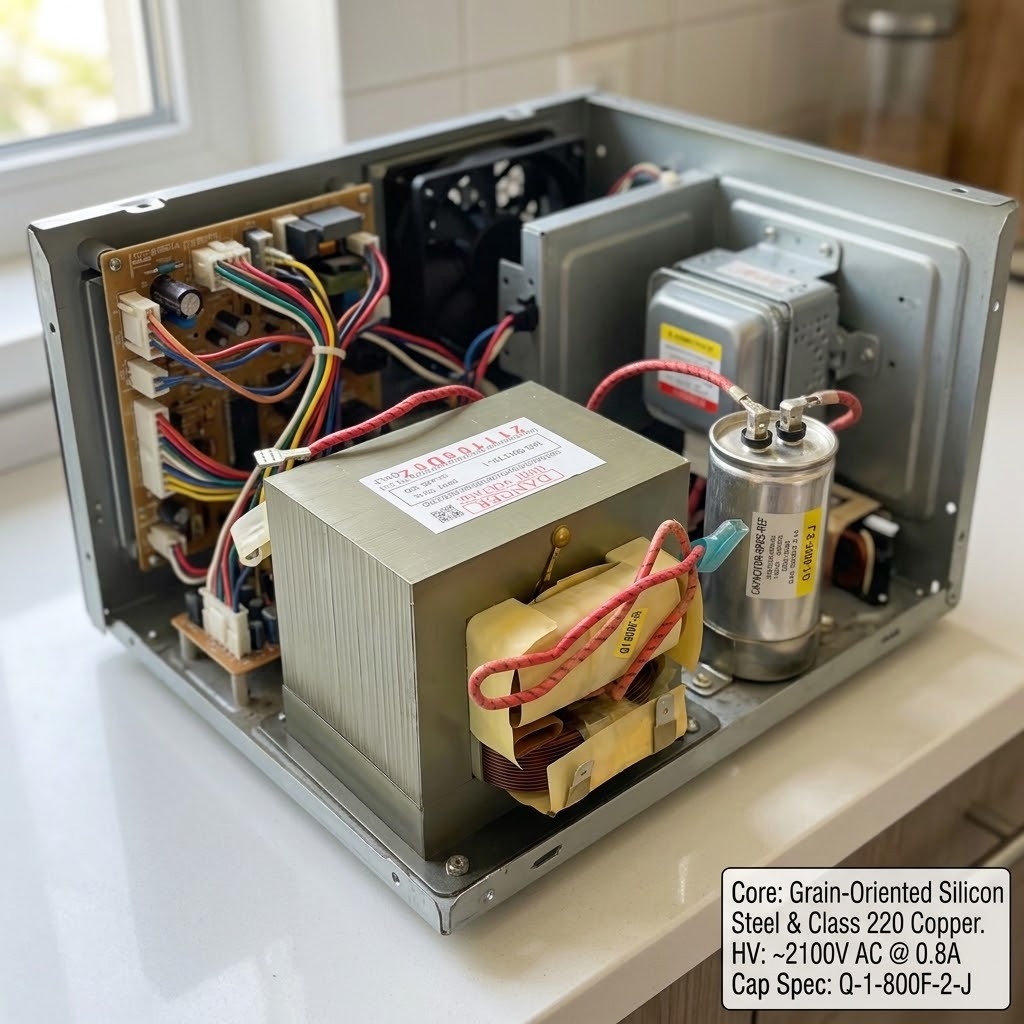 700W 800W Single Phase High Voltage EI Transformer for Microwave and Light Wave Oven