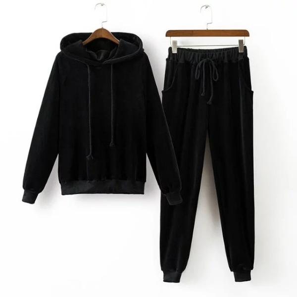 Breathable Cotton Plain Girls Velour Tracksuit / Ladies Velour Jumpsuit OEM Service