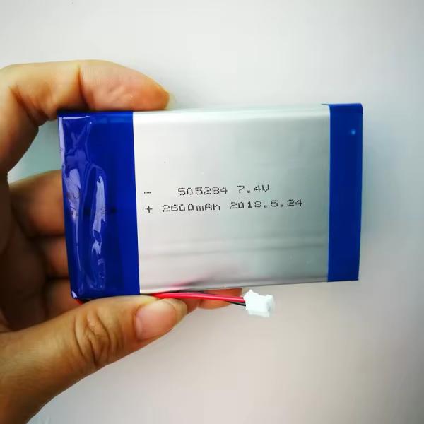 High Capacity 7.4V Li Polymer Battery 505284 2S1P 2600mah rechargeable li-ion li ion lipo lithium polymer battery
