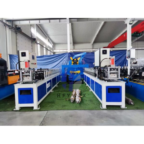 Automatic High Speed Roller Shutter Door Roll Forming Machine With PLC Control System For Industrial Security Gates
