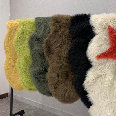 30 kg de almofadas falsas de pele de ovelha para cadeiras coloridas