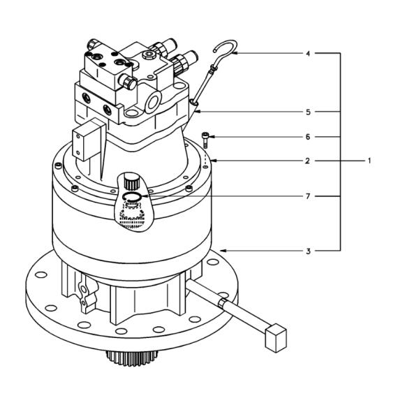 Engranaje de reducción del oscilación EC210 Engranaje de reducción del oscilación EC210