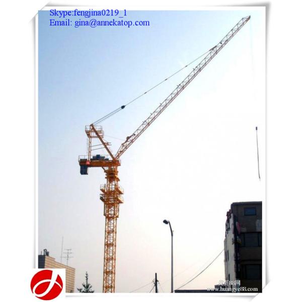china good supplier QTD125 luffing jib 10t hydraulic tower cranes for India