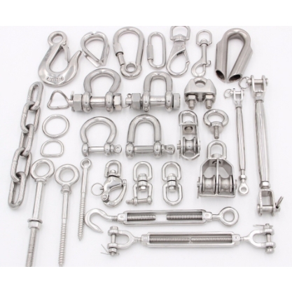 Marine Hardwares 10mm Screw Pin Anchor Bow Shape D Shackles Steel Wire Rope Lifting