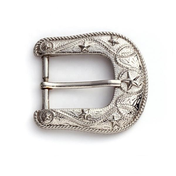Popular 25mm Pin Belt Buckles With Carving , Light Surface Treatment