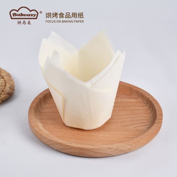 Tulip Cupcake Liners for Baking Cups Unbleached European Parchment paper Tulip Muffin Liners  Cupcake Wrapper for Party Christmas