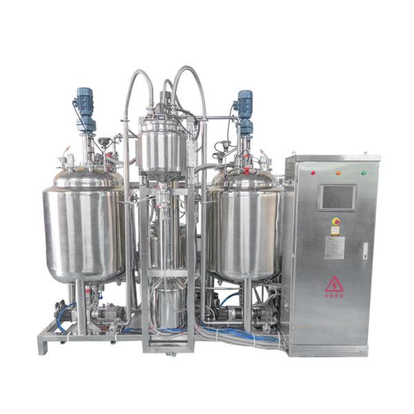 Equipamento elétrico de mistura de aço inoxidável Linha de produção química PLC controlada para totalmente automática