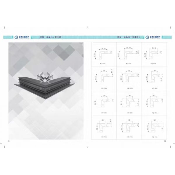Soundproof Durable Aluminum Corner Joint for Easy Installation in Sliding Doors and Windows