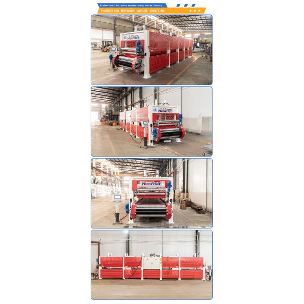 10 Meter Platen Length Purification Sandwich Panel Hot Pressing Production Line with 100t Maximum Pressure and PLC-Based Central Controller