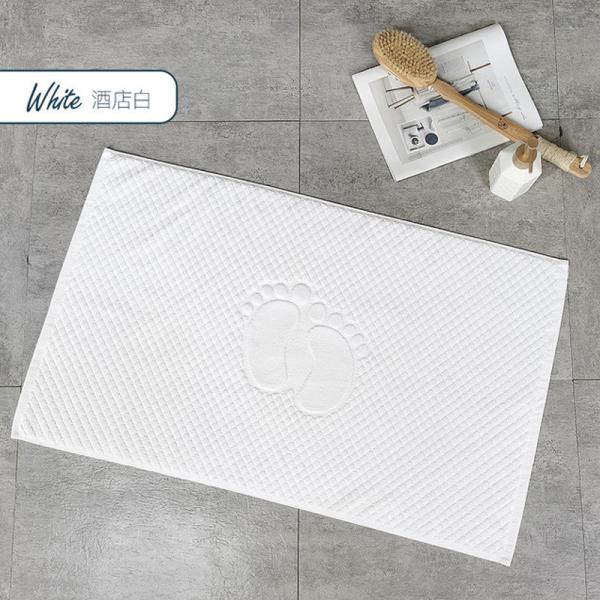 Tapete antiderrapante para banheiro de hotel algodão puro para banho tapete absorvente para pés lavável para casa