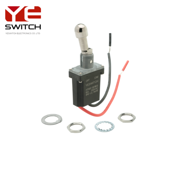 OFF-(ON) Anti-misoperation metal toggle switch Rubber terminal for Heavy-Duty Mechanical Industry