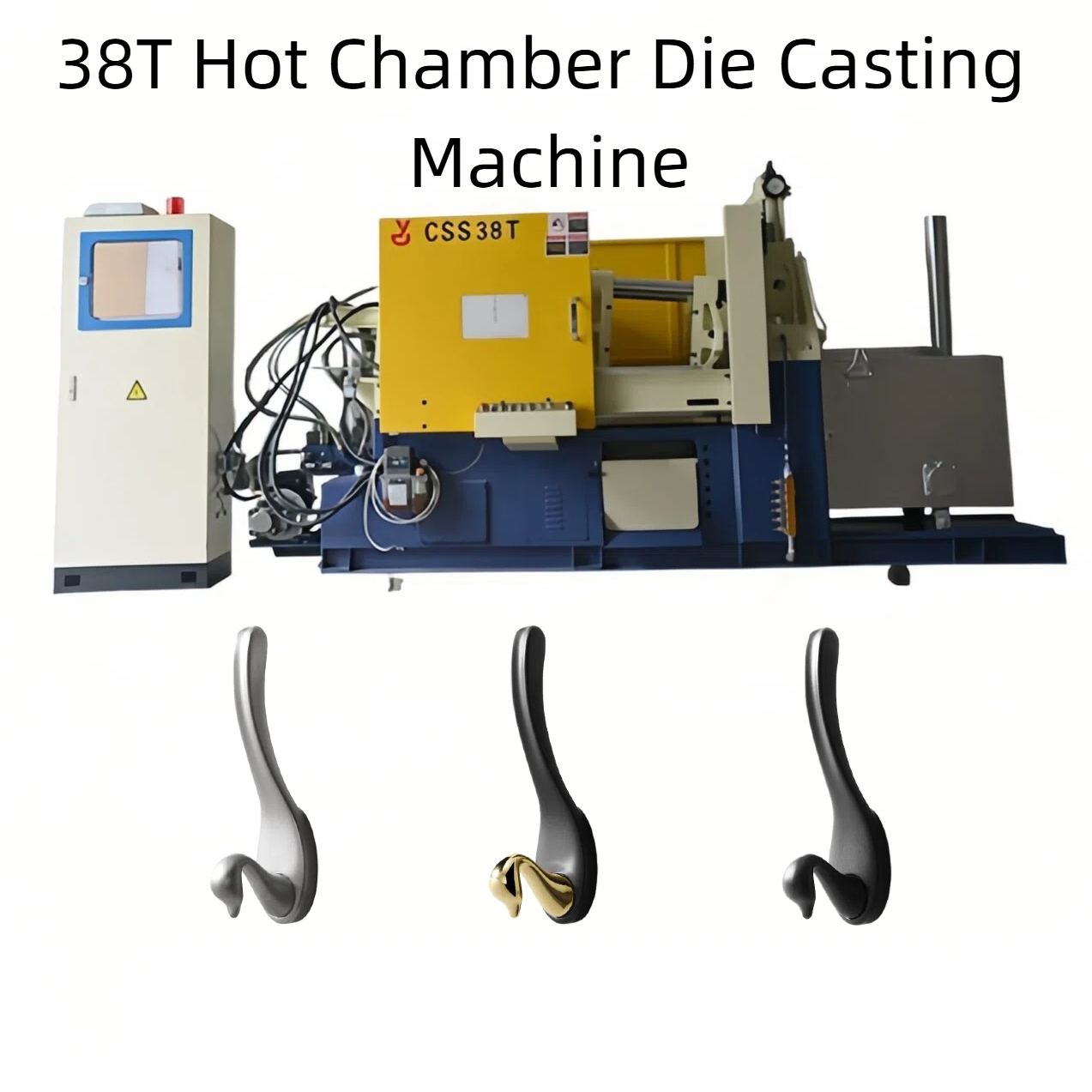 Diecast Machine for Shower Hook Robe Hook Clothes Hook Hot Chamber Die Casting Machine