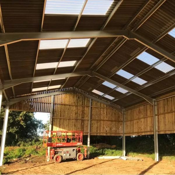 Prefab Steel Structure Car Showroom Small Warehouse Garage Workshop Building