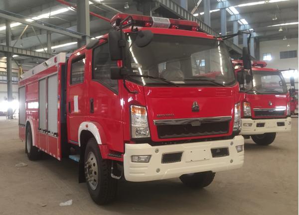 160HP 118kw Water Tanker Fire Truck 4 Ton For Emergency Rescue