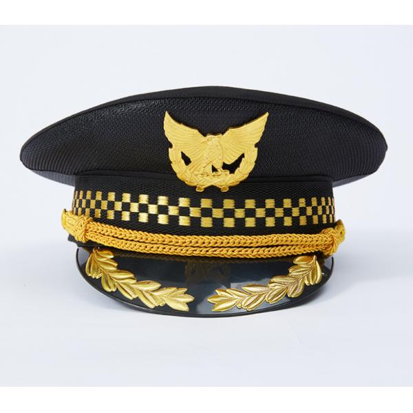 Coustomized Cotton Blended Wide-brimmed Naval Aviation Pilot Hat