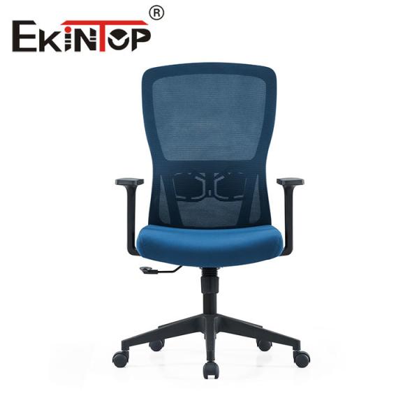 Pivot bleu Chaise de bureau ergonomique à dossier en maille universel pour Officeworks