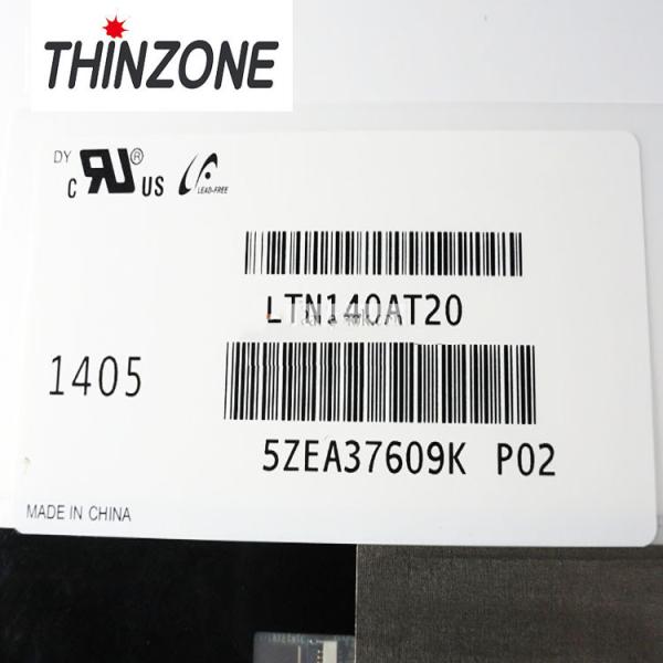 LVDS 30 Pins 14 Inch Laptop Screen Replacement 1366*768 Slim Led Display LTN140AT20-P02