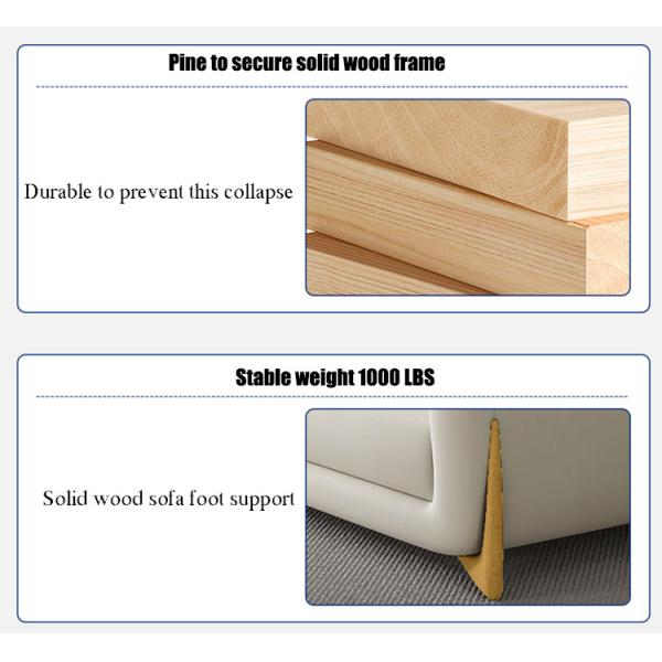 Factory direct sales of the latest design sofa set small household cloth art log living room sofa