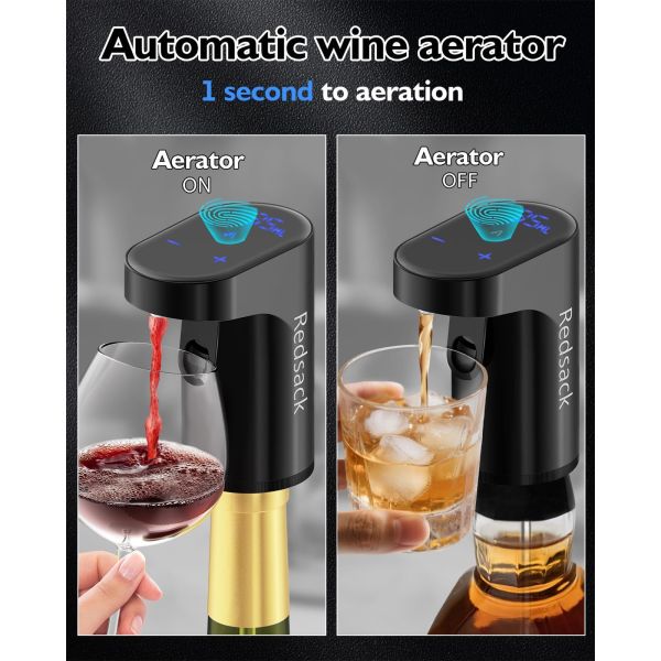 2026 Choisissez chaud Dispensateur de vin à aération instantanée Mini décanteur de whisky automatique portable
