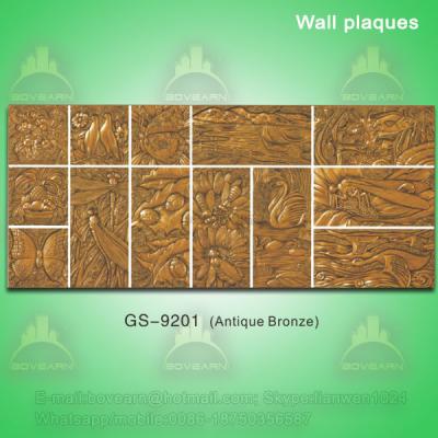Antique PU wall plaques for home decoration