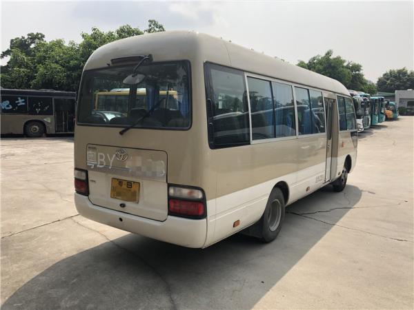 Engine 2.7L 113kw Toyota Coaster Used Passenger Bus 23 Seats 2014