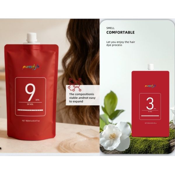 Hair Dye Factory OEM Natural Herbal Hair Color Developer Gentle Oxidant Cream Non-Chemical Dye for Home & Salon