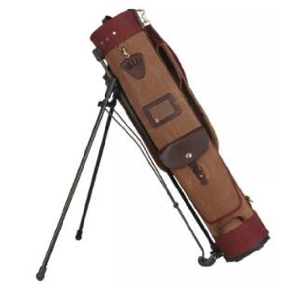 Os esportes exteriores da lona do vintage ensacam o suporte de Carry Golf Bag With Plastic
