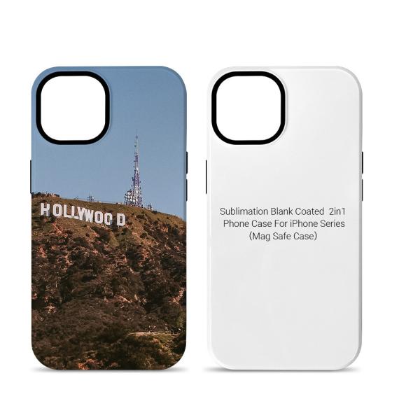 Cuerpo de teléfono Magsafe de protección en blanco de sublimación para Iphone 15 16 Capa móvil magnética personalizada