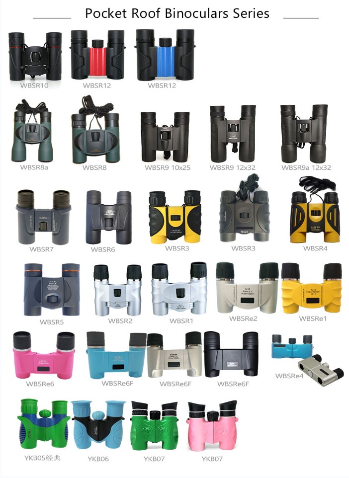 Компактные складывая бинокли HD 10x25 12x25 12x32 призмы крыши для наблюдать птицы