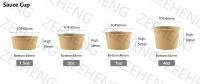 ZH copos descartáveis de molho Kraft 1,5 oz 2 oz 3 oz 4 oz com tampas pudim recipientes da Santa Comunhão