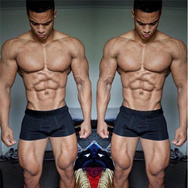 Высококачественные спортивные брюки боксеры мужчины средний рост двухцветный цвет подростки хлопчатобумажное белье