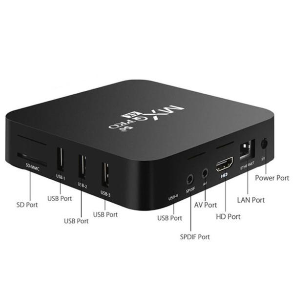 Набор медиа-проигрывателя MXQ обломока 2.4G 5G WiFi 4K Google Youtube ROM Amlogic S905W RAM 16GB коробки 2GB ТВ андроида 7,1 MXQ Pro умный