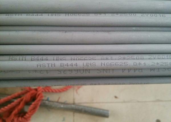 42.16 * 2.8mm Brushed Nickel Tubing , Anti Aqueous Corrosion Inconel 625 Seamless Tube