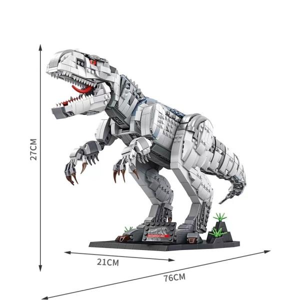 Panrose 611001 Building Blocks Puzzle Brain Dinosaur Series Large Tyrannosaurus Rex Toys