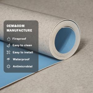 Huaao Waterproof 2mm PVC Vinyl Flooring Roll Plastic Floor for Home Living Room