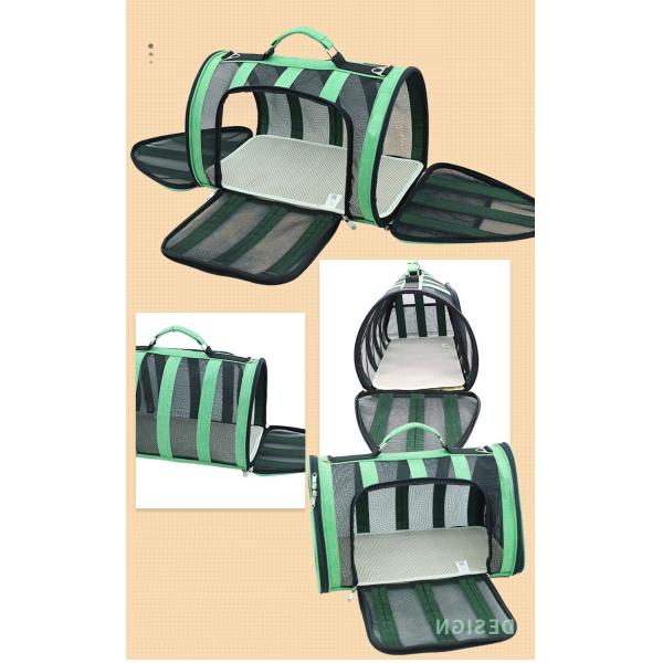 El plegamiento libre del viaje al aire libre suavemente echó a un lado bolso respirable del animal doméstico para el pequeño perro medio del tamaño amistoso