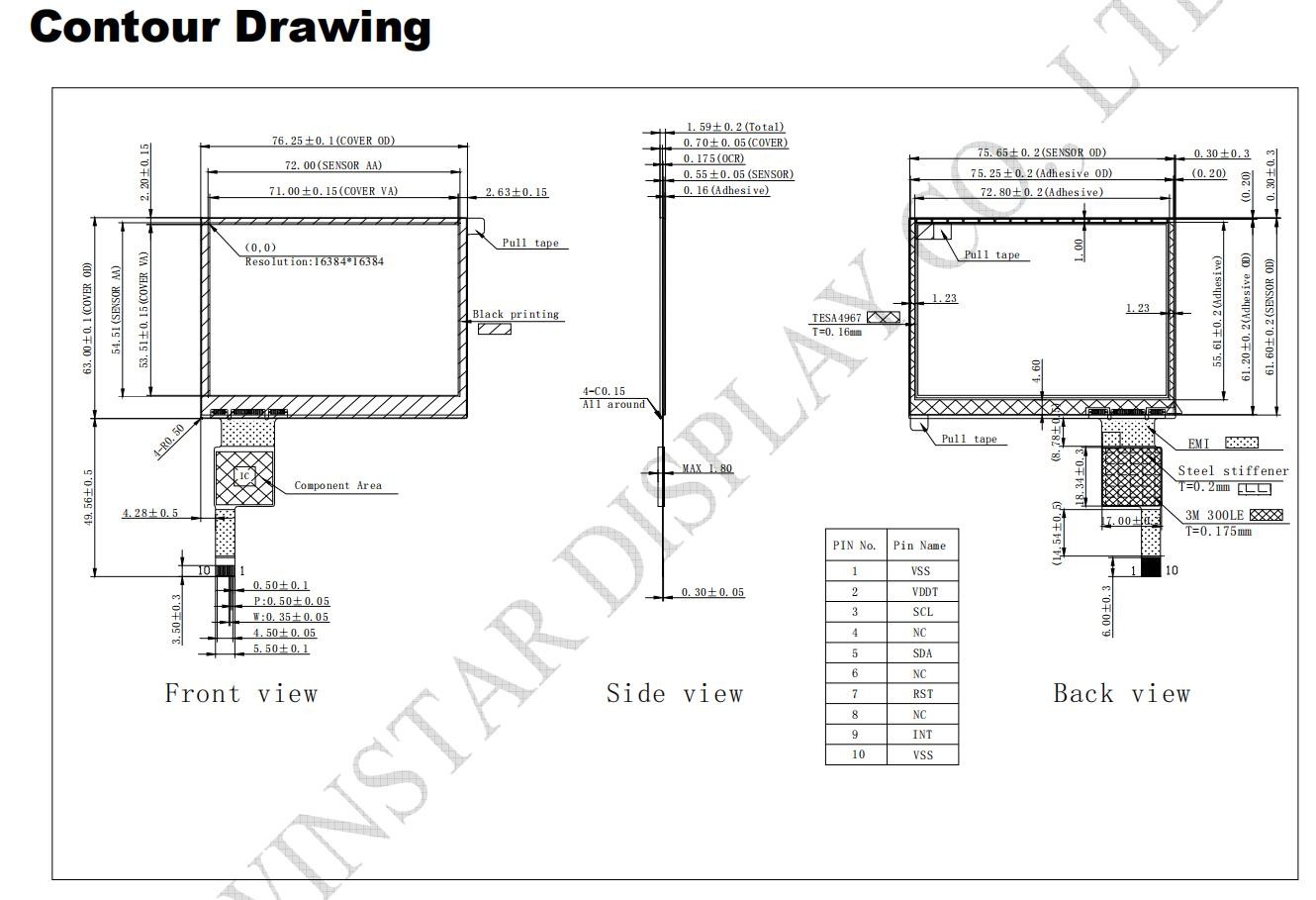 3.5'' Touch Panel Multi Touch COF CTP LLI2130 IC I2C Интерфейс PCTP настраиваемый