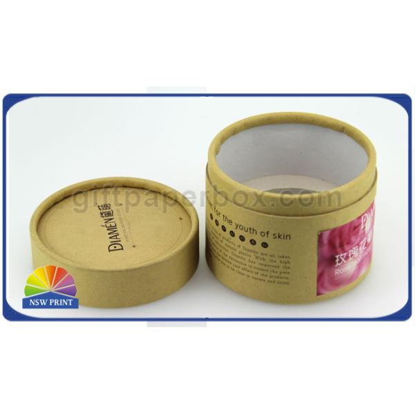 Ресиклабле естественная бумага Крафт может упаковка/округлить коробку цилиндра косметическую упаковывая