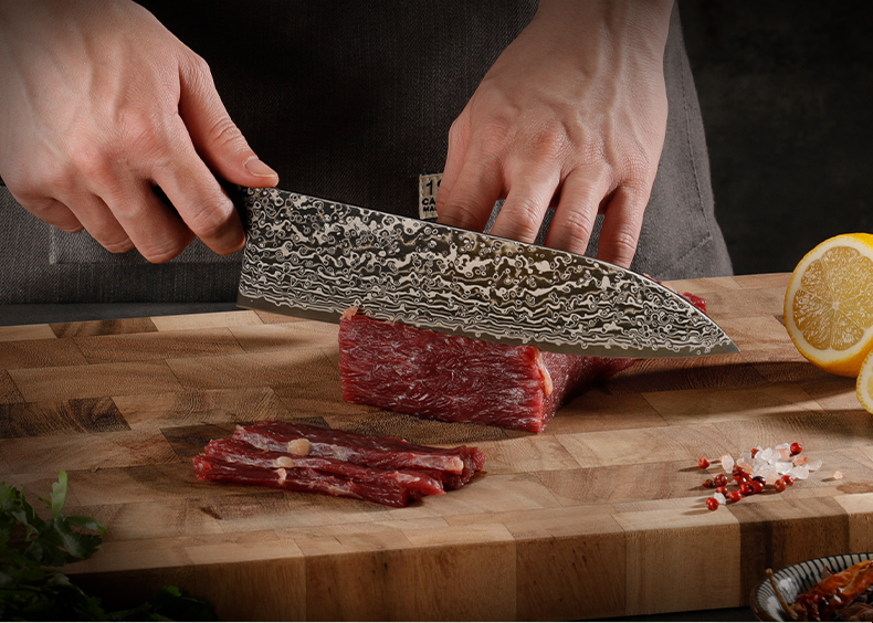 Japanese SLD Steel Gyuto Knife – Hand-Forged 33-Layer Damascus Professional Chef Knife