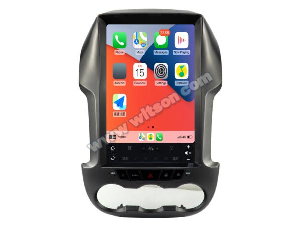 12.1 Screen Tesla Vertical Android Screen For Ford Ranger 2011-2014 Car Multimedia Stereo GPS Carplay Player