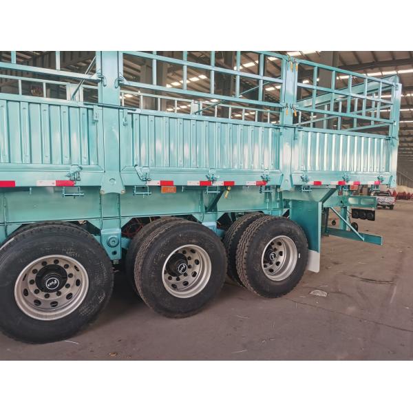 Trailers à trois essieux 40T 60T Tons Trailers à chargement par piquet Trailer à chargement en vrac Transporteur Semi-trailer