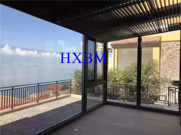 6063-T5 Thermal Break Aluminum Casement Windows 12A Glass