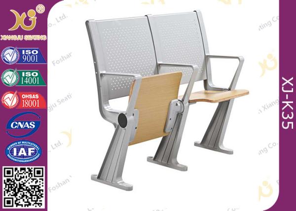 Student Intelligent Desk And Chairs Plywood / Steel Back For College Furniture