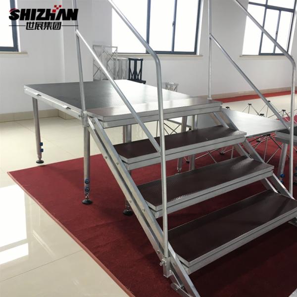 Fácil monte la etapa de acrílico plegable de aluminio portátil de la boda de la aleación de la plataforma