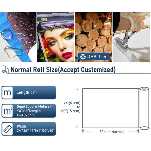 Pigment Inkjet Premium 360gsm Matte Art  Polycotton Canvas Printing