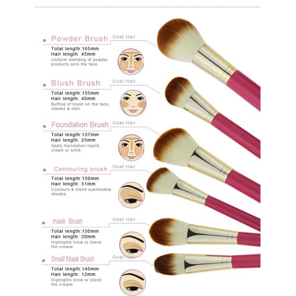 Full Foundation Kits Professional Makeup t Kits 13 Pcs Nylon Hair Wooden Handle