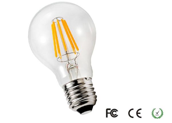 6W A60 E26 AC110V 3000K Decorative Filament Light Bulbs 60*108mm